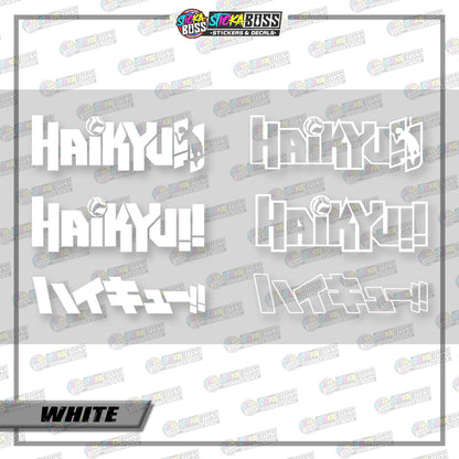 HAIKYUU LOGO ( VINYL CUT-OUT STICKER DECALS )【Stickaboss】