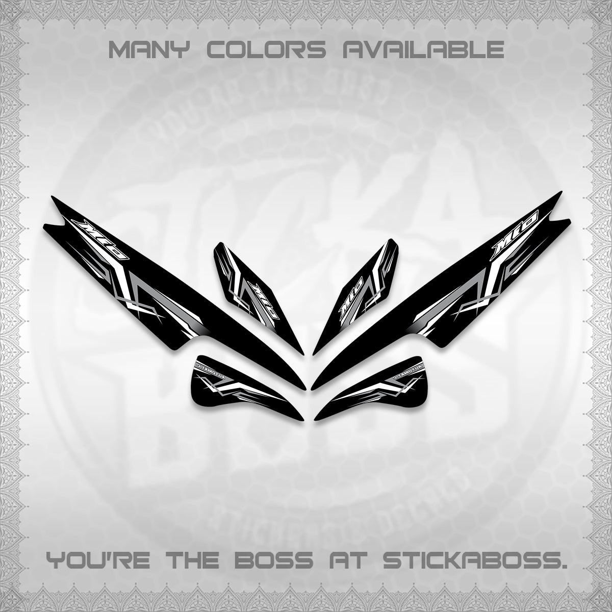 MIO SPORTY  SMILE INDO DECALS (A24 VARIASI)STICKER DECALS BY STICKABOSS (Copy)