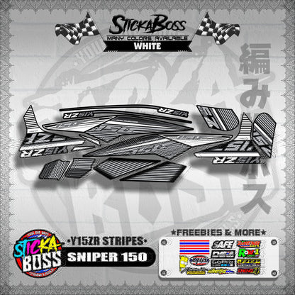 SNIPER 150 DECALS ( Y15ZR STRIPES )【WITH FREEBIES】