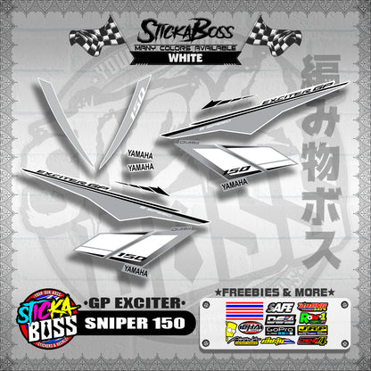 SNIPER 150 STOCK DECALS ( GP EXCITER )【WITH FREEBIES】