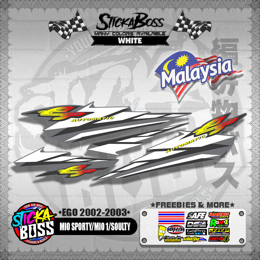 MIO SPORTY / MIO 1 / SOULTY DECALS ( EGO 2002-2003 )【WITH FREEBIES】