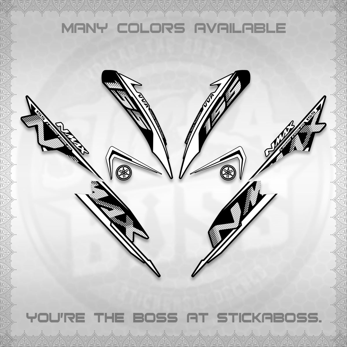 NMAX V1 THAI DECALS (2020 DESIGN) STICKER DECALS By STICKABOSS