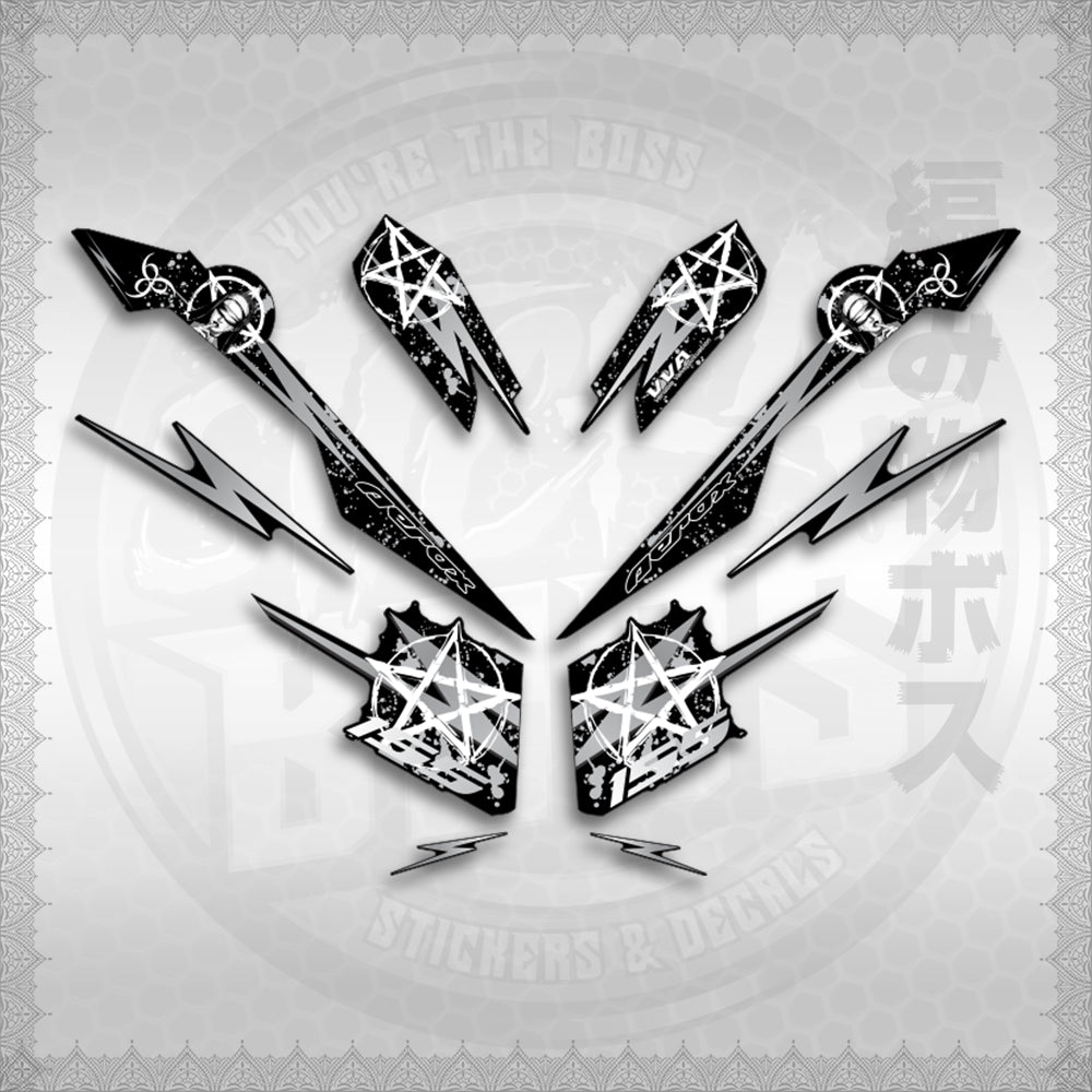 STICKER DECALS for AEROX V3 ALPHA TURBO INDO (AV3STLASA) By STICKABOSS (SOFIE LAMINATED WATERPROOF)