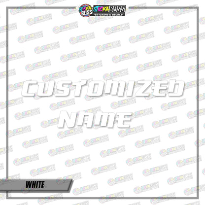 CUSTOMIZED NAME (VINYL CUT-OUT STICKER DECALS )【Stickaboss】