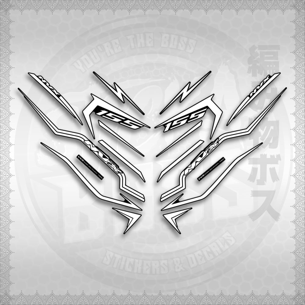 STICKER DECALS for AEROX V3 ALPHA TURBO INDO (AV3STTIRA) By STICKABOSS (SOFIE LAMINATED WATERPROOF)