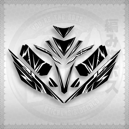 STICKER DECALS for MIO 4 (MIRGADE) By STICKABOSS (SOFIE LAMINATED WATERPROOF)