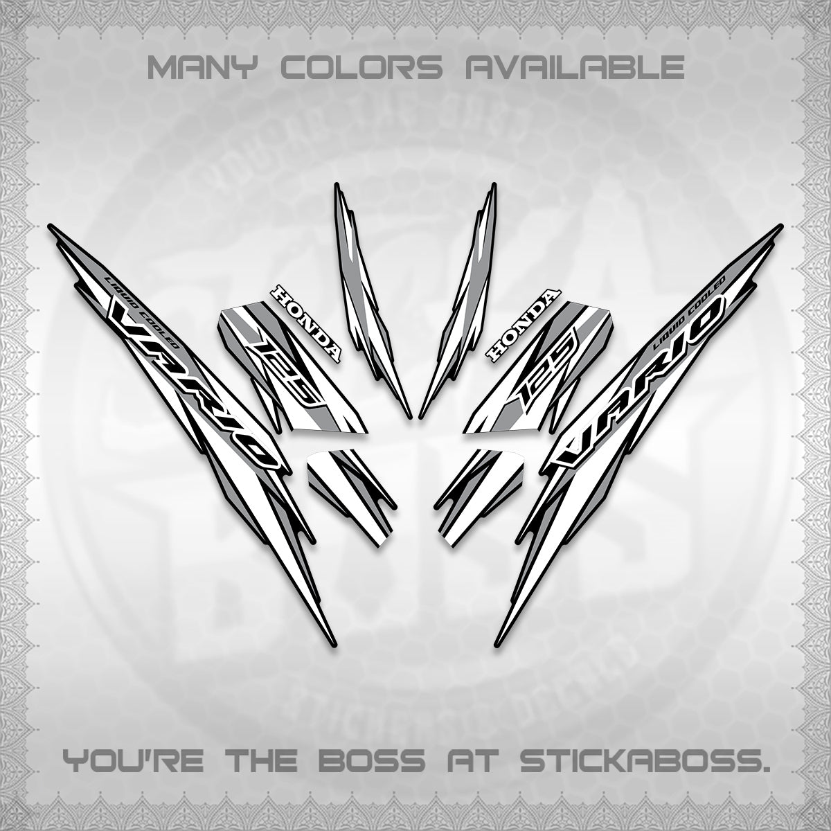 CLICK 125 V3 INDO DECALS (2024 SV 22-A1 STYLE) STICKER KITS By STICKABOSS