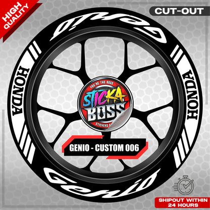 GENIO MAG STICKER SET ( 2 MAGS ) - CUSTOM 006 | VINYL WATERPROOF CUT-OUT DECALS