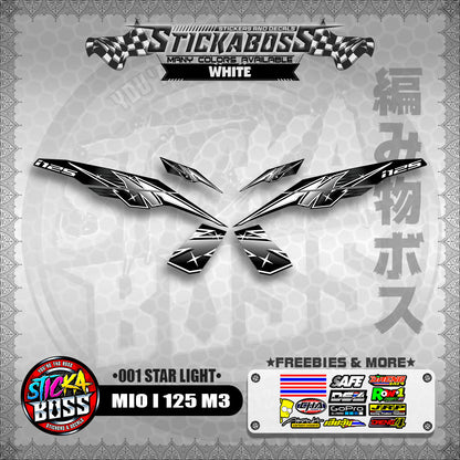 MIO I 125 M3 STICKER DECALS ( 001 STAR LIGHT )【WITH FREEBIES】