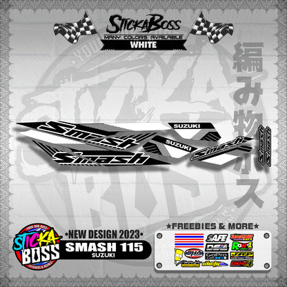 SMASH 115 STOCK DECALS ( NEW DESIGN 2023 )【WITH FREEBIES】