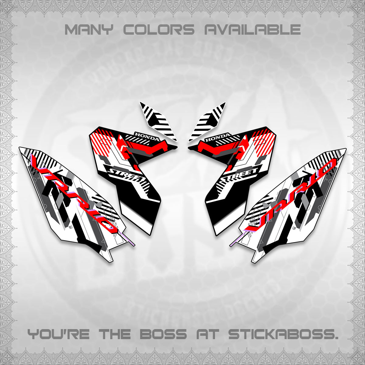 CLICK 125 V3 VARIO DECALS (2026 STREET STYLE EDITION) STICKER DECALS By STICKABOSS