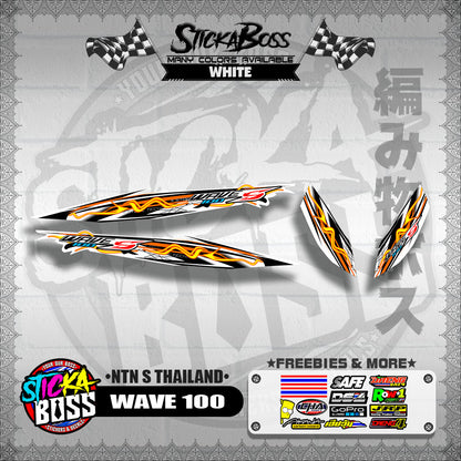 WAVE 100 DECALS ( NTN S THAILAND )【WITH FREEBIES】