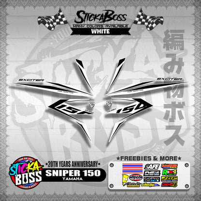 SNIPER 150 DECALS ( 20TH YEARS ANNIVERSARY )【WITH FREEBIES】