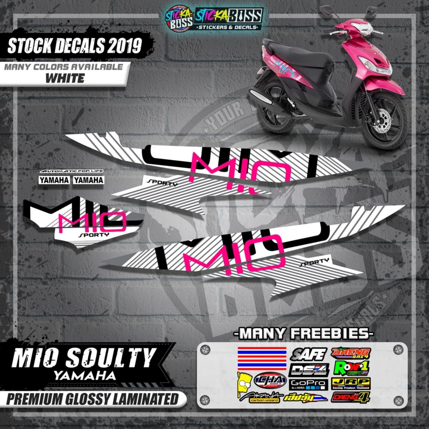 Mio Soulty Stock Decals ( 2019 Design )【WITH FREEBIES】
