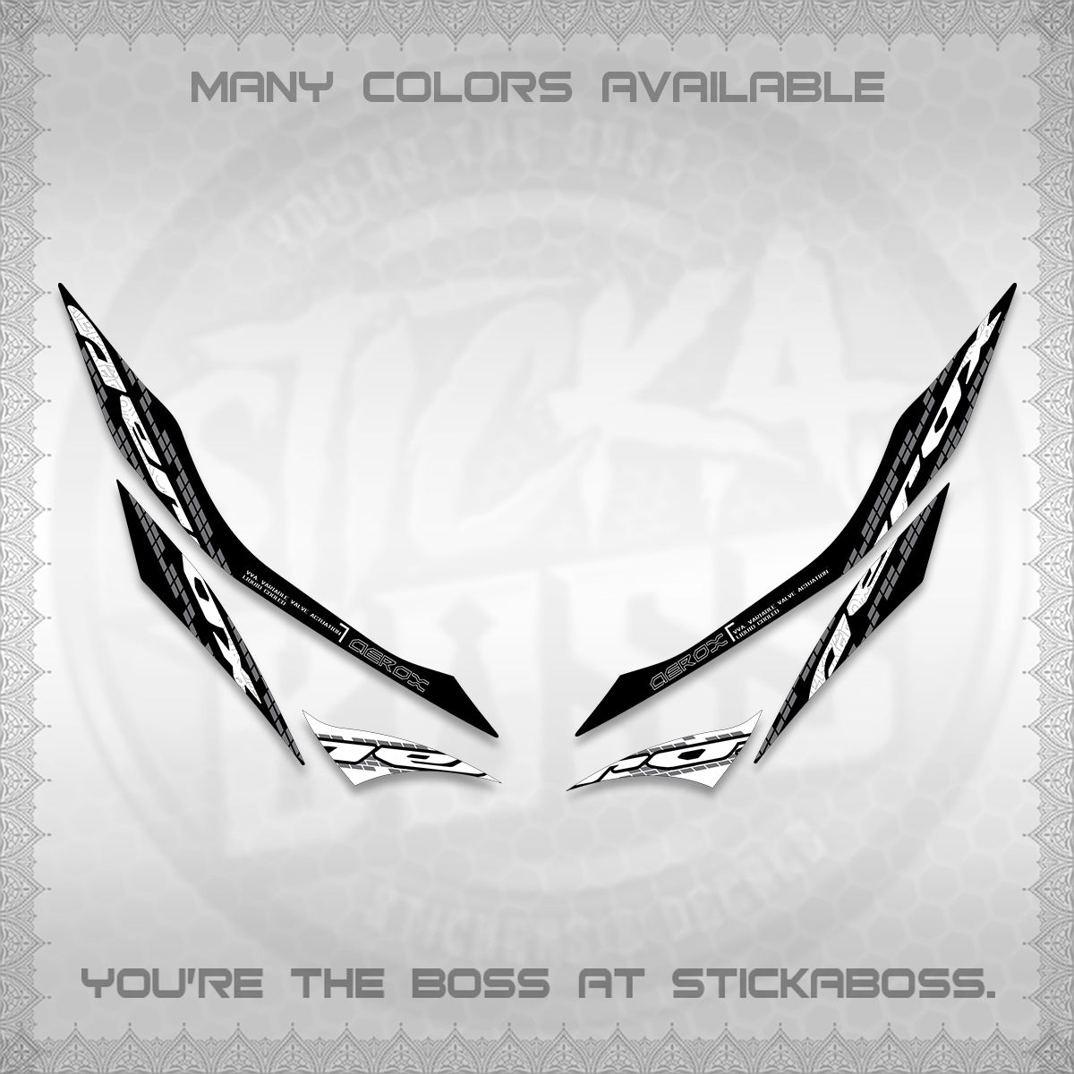 AEROX 155 V1 DECALS (NEW 2026 VORTEX) STICKER KITS BY STICKABOSS