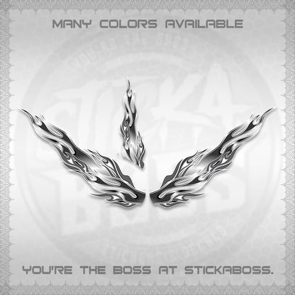 GIORNO 125 DECALS (2026 FIRE CUSTOM 003 DESIGN) STICKER DECALS BY STICKABOSS