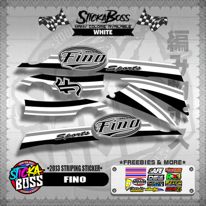 FINO DECALS ( 2013 STRIPING STICKER )【WITH FREEBIES】