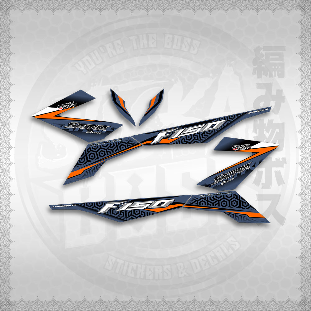 STICKER DECALS for RAIDER 150 Fi (RFIGRHESA) By STICKABOSS (SOFIE LAMINATED WATERPROOF)