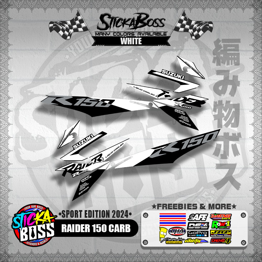 RAIDER 150 CARB DECALS ( SPORT EDITION 2024 )【WITH FREEBIES】