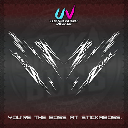 NMAX V2 UV TRANSPARENT DECALS (2024 NM A8 STYLE) STICKER DECALS By STICKABOSS