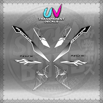 【PREMIUM UV PRINT】TRANSPARENT AEROX V3 ALPHA TURBO INDO-MALAYSIAN (AV3MAMABO)【WITH FREEBIES】