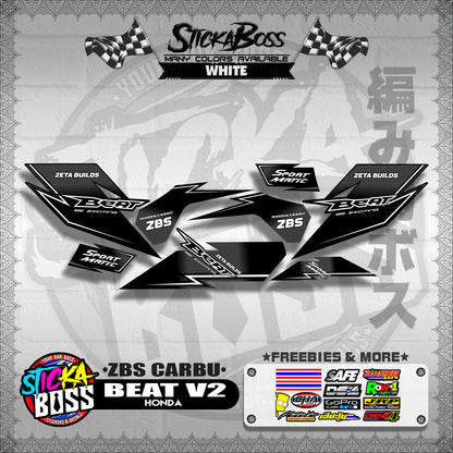BEAT V2 DECALS ( ZBS CARBU )【WITH FREEBIES】
