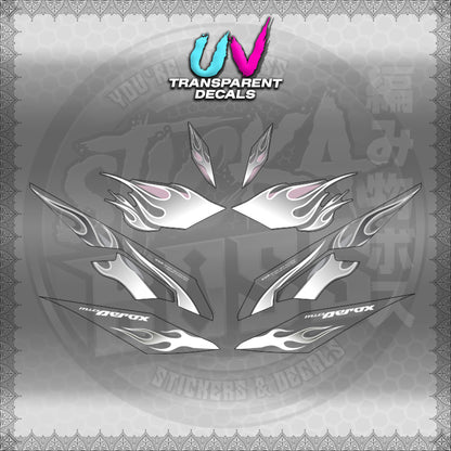 【PREMIUM UV PRINT】TRANSPARENT AEROX V3 ALPHA TURBO (AV3LEFIMO) 【WITH FREEBIES】