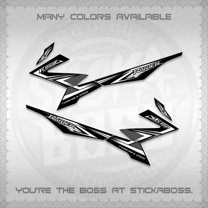 RAIDER 150 FI DECALS (TH CODE 1) STICKER DECALS BY STICKABOSS