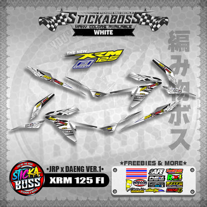 XRM 125 FI Decals - (JRP x DAENG VER.1) [STREET BIKE CONCEPT]【PREMIUM GLOSSY LAMINATED】