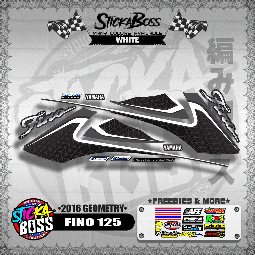 FINO 125 DECALS ( 2016 GEOMETRY )【WITH FREEBIES】