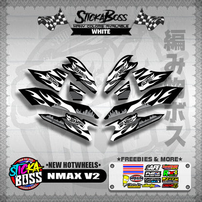 NMAX V2 DECALS ( NEW HOTWHEELS )【WITH FREEBIES】