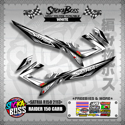 RAIDER 150 CARB DECALS ( SATRIA R150 2113 ) [ PREMIUM GLOSSY LAMINATED ]【WITH FREEBIES】
