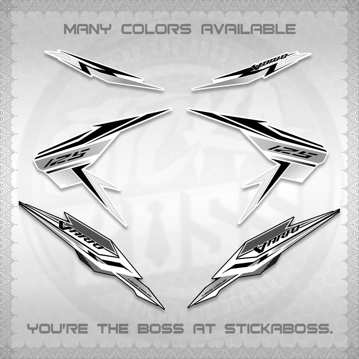 CLICK V2 VARIO DECALS (ATLAS APPOLO) STICKER DECALS By STICKABOSS