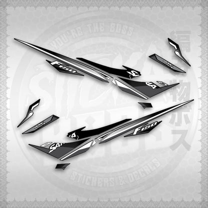 STICKER DECALS for RAIDER 150 REBORN CARB(RRCSATHDE)By STICKABOSS(SOFIE LAMINATED WATERPROOF)