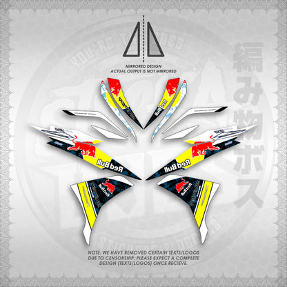 STICKER DECALS for SNIPER 135 MX (S135REBUIN)By STICKABOSS (SOFIE LAMINATED WATERPROOF)