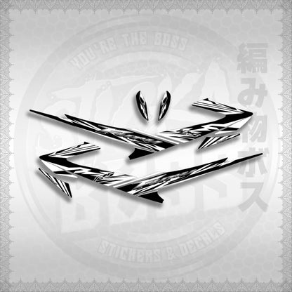 FURY 125 LUEFI RACE FLARE STICKER DECALS By STICKABOSS (SOFIE LAMINATED WATERPROOF)