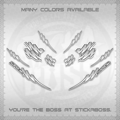 ADV 160 STRIPING FOR WHITE  (1 TONE PUTREA VIRDIAN)STICKER DECALS By STICKABOSS