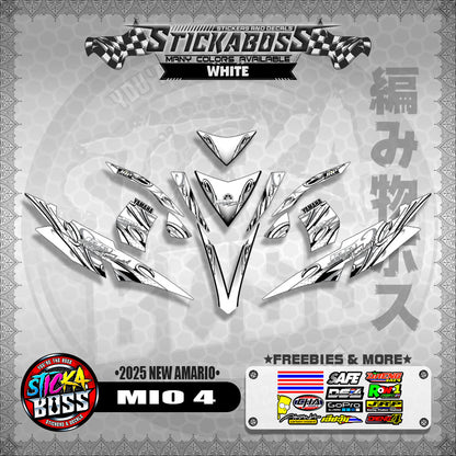 MIO 4 STICKER DECALS ( 2025 NEW AMARIO )【WITH FREEBIES】