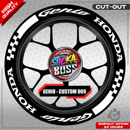 GENIO MAG STICKER SET ( 2 MAGS ) - CUSTOM 009 | VINYL WATERPROOF CUT-OUT DECALS