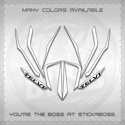 AEROX V3 STRIPING DECALS (TURBO YECVT)STICKER DECALS By STICKABOSS