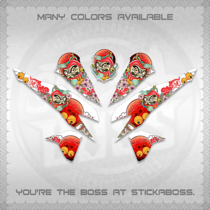 CLICK 125 V2 VARIO DECALS (DARUMA CLOUDS DESIGN) STICKER DECALS By STICKABOSS (Copy)