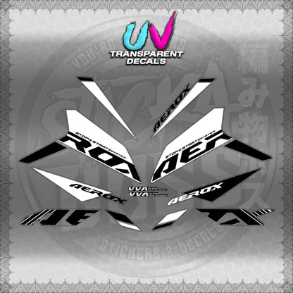 【PREMIUM UV PRINT】TRANSPARENT AEROX V3 ALPHA TURBO INDO (AV3SODE25)【WITH FREEBIES】