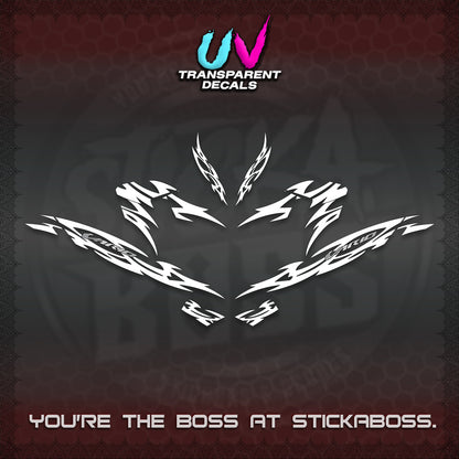 CLICK 125 V4 INDO VARIO UV TRANSPARENT DECALS (2026 NUSANTARA STRIPING) STICKER DECALS By STICKABOSS