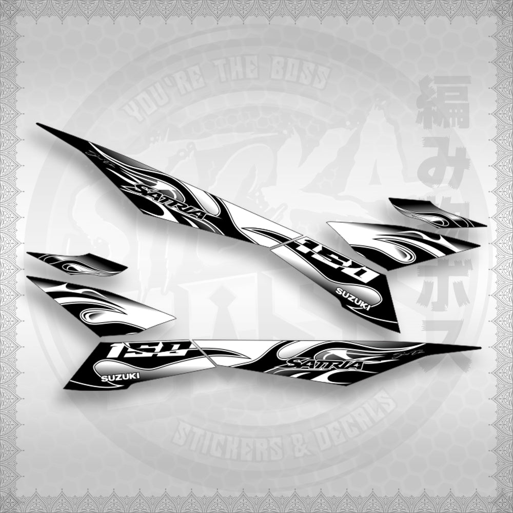 RAIDER 150 FI MALAY CONCEPT ( SATRIA 0001 FIRE V3 ) STICKER DECALS By STICKABOSS