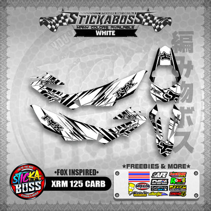 XRM 125 CARB STICKER FULL DECALS ( FOX INSPIRED )【WITH FREEBIES】