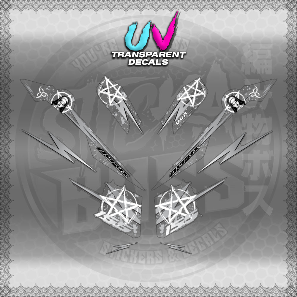 【PREMIUM UV PRINT】TRANSPARENT AEROX V3 ALPHA TURBO INDO (AV3STLASA)【WITH FREEBIES】