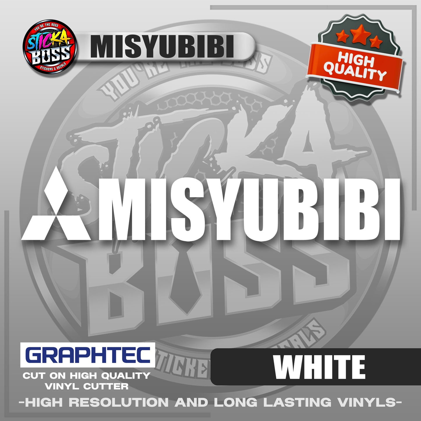 MISYUBIBI | VINYL WATERPROOF CUT-OUT STICKER DECALS【Stickaboss】