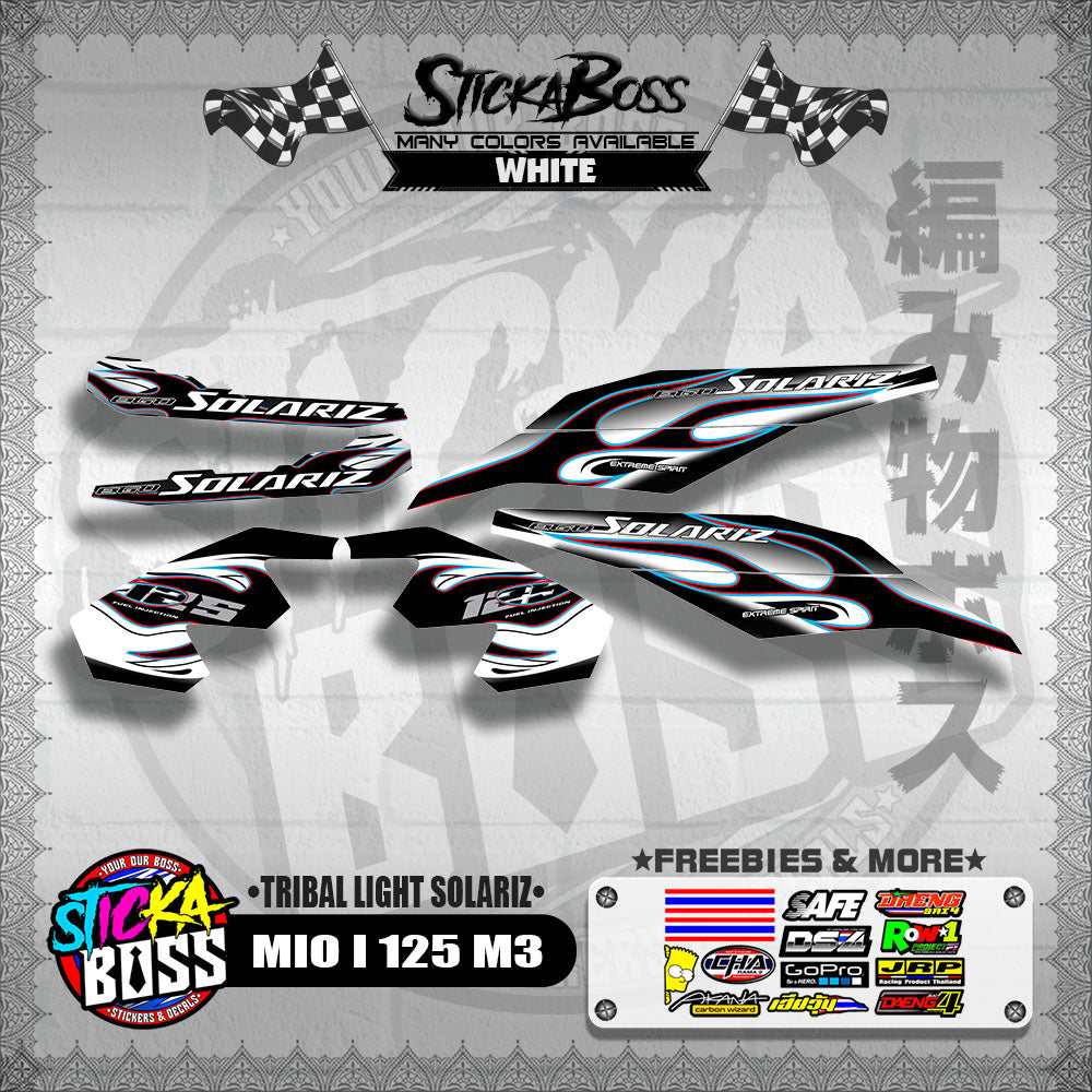 MIO I 125 M3 DECALS ( TRIBAL LIGHT SOLARIZ )【WITH FREEBIES】