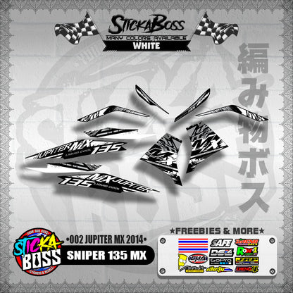 SNIPER 135 MX DECALS ( 002 JUPITER MX 2014 )【WITH FREEBIES】