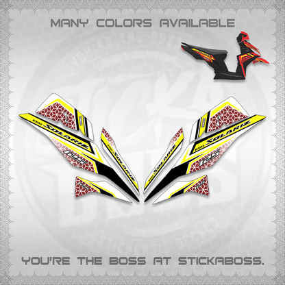 MIO I 125 M3 (NEW SOLARIZ MOTIF 25)STICKER DECALS By STICKABOSS (Copy)